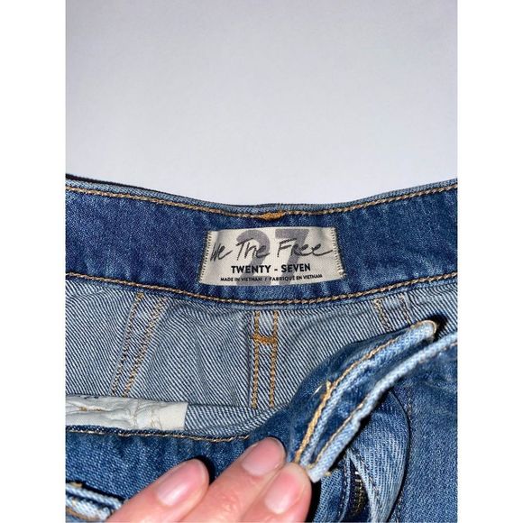 Free People Cosmico Flirt Denim Mini Skirt in Rain Blue OB1193075 Women’s Size 2 - Picture 5 of 10